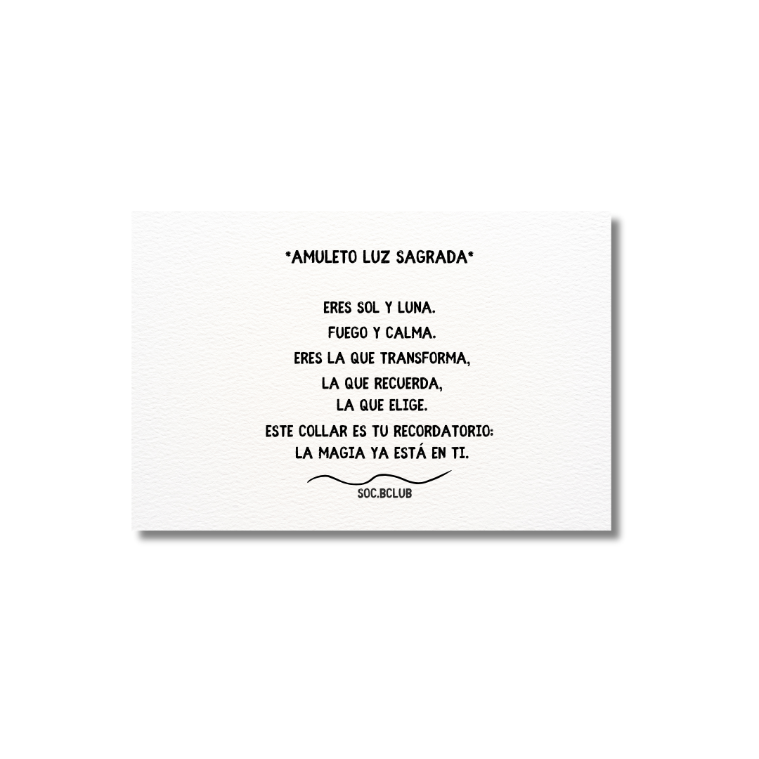 Amuleto "LUZ SAGRADA"